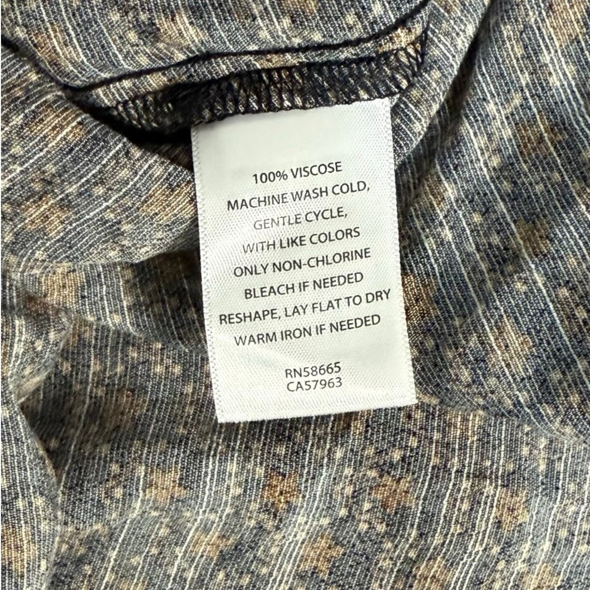 Treasure & Bond Brown Black Floral Blouson Sleeve Popover Blouse Size 1x New Tag — image 4 of 8